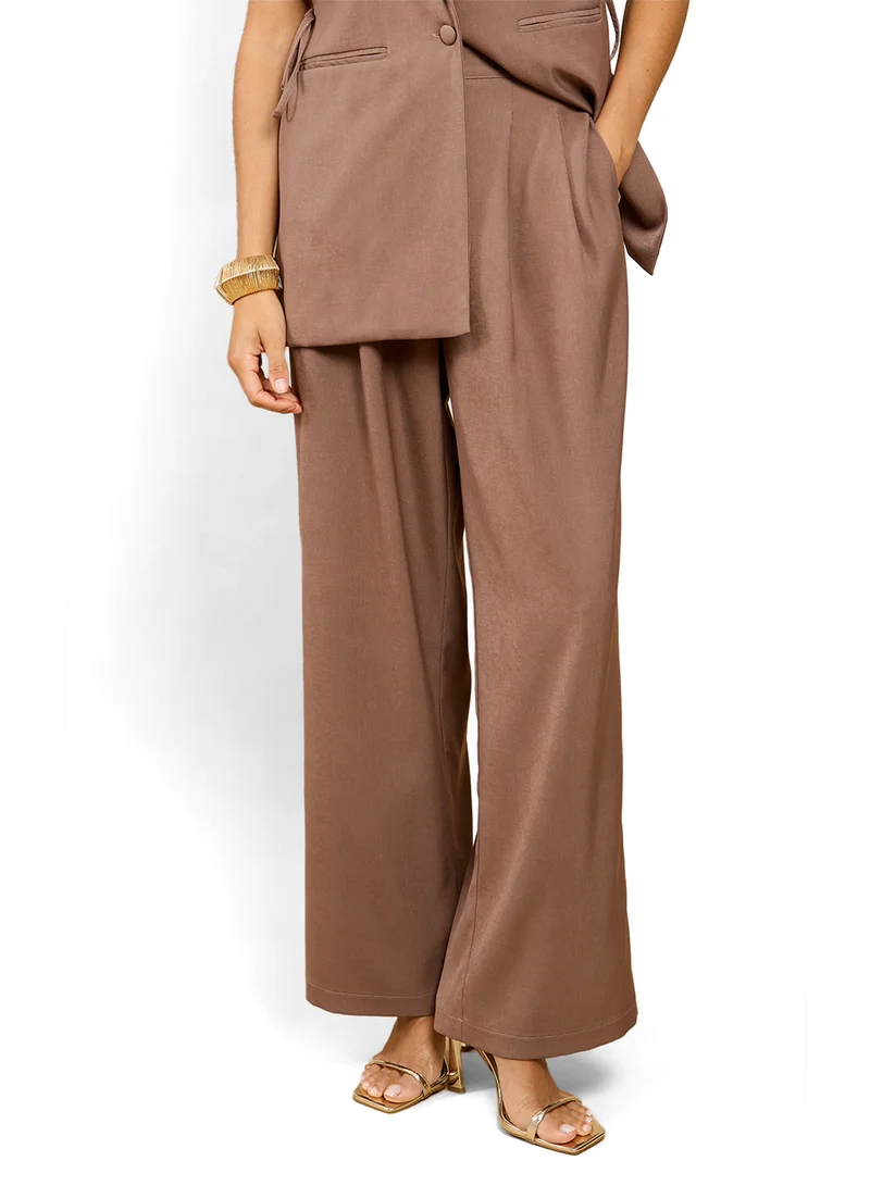 Little Mistress Mink Wide Trouser